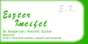 eszter kneifel business card